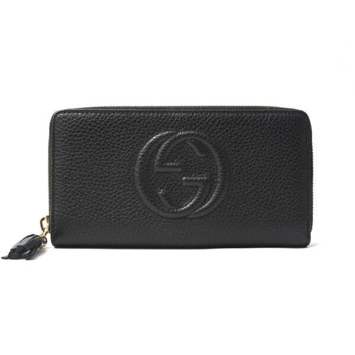 Gucci Calf Soho Interlocking G Long Zip Wallet 598187