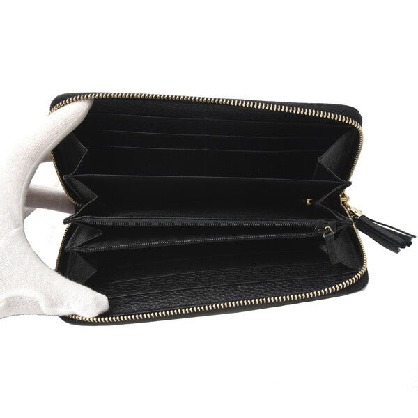 Gucci Calf Soho Interlocking G Long Zip Wallet 598187