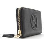 Gucci Calf Soho Interlocking G Long Zip Wallet 598187