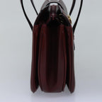 CELINE Hand Bag Leather Red  77466