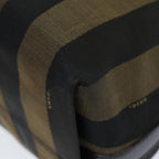 FENDI Pecan Canvas Tote Bag Brown Black77508