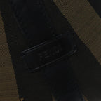 FENDI Pecan Canvas Tote Bag Brown Black77508