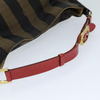 FENDI Pecan Canvas Tote Bag Brown Black77508