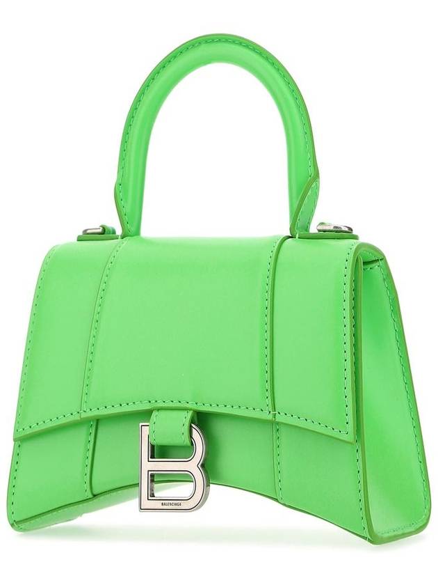 Balenciaga Hourglass Top Nano Tote Bag Green