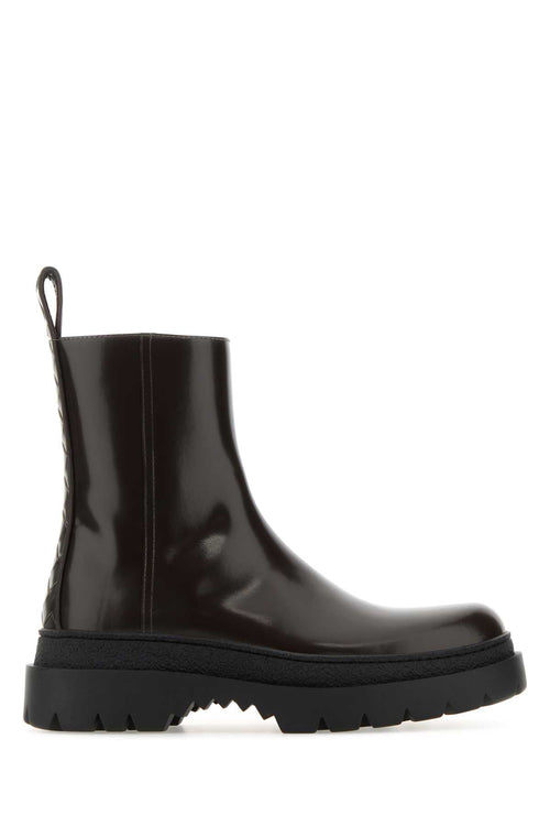 BOTTEGA VENETA Highway Leather Ankle Boots for Men