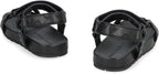 BOTTEGA VENETA Woven Leather Sandals with Velcro Strap