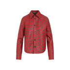 BOTTEGA VENETA Bicolor Intrecciato Leather Shirt for Women - SS24