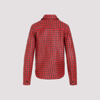 BOTTEGA VENETA Bicolor Intrecciato Leather Shirt for Women - SS24