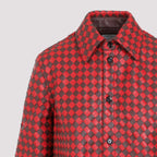 BOTTEGA VENETA Bicolor Intrecciato Leather Shirt for Women - SS24