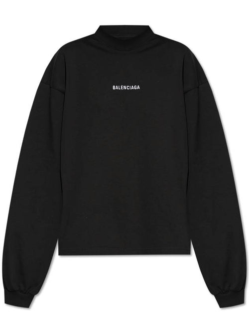 Balenciaga Balenciaga Long Sleeve T-shirt, Women's, Black
