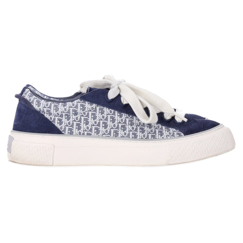 Dior Homme B33 Oblique Sneakers in Navy Blue Suede
