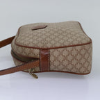 CELINE Macadam Canvas Shoulder Bag Beige  77624