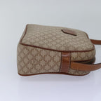 CELINE Macadam Canvas Shoulder Bag Beige  77624