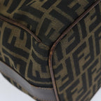 FENDI Zucca Canvas Vanity Pouch Brown Black77628