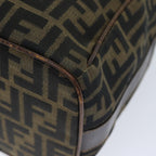 FENDI Zucca Canvas Vanity Pouch Brown Black77628