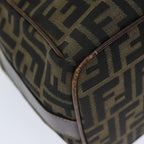 FENDI Zucca Canvas Vanity Pouch Brown Black77628