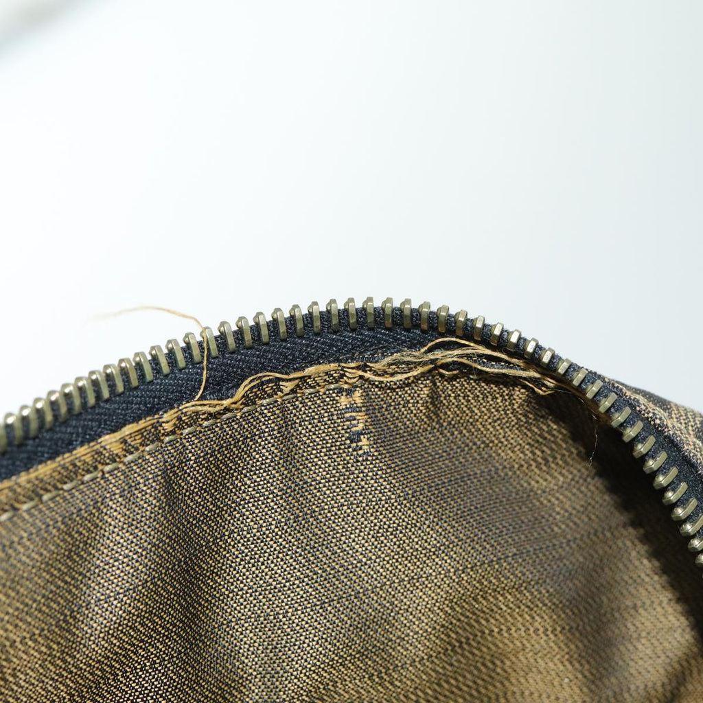 FENDI Zucca Canvas Vanity Pouch Brown Black77628