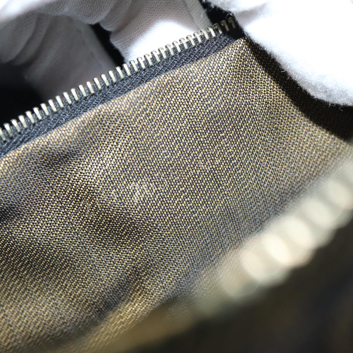 FENDI Zucca Canvas Vanity Pouch Brown Black77628