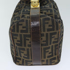 FENDI Zucca Canvas Vanity Pouch Brown Black77628