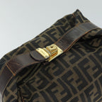 FENDI Zucca Canvas Vanity Pouch Brown Black77628