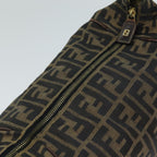 FENDI Zucca Canvas Vanity Pouch Brown Black77628