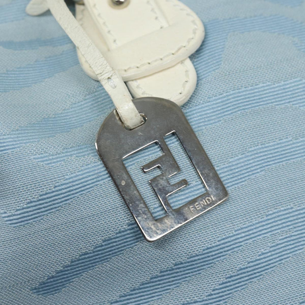 FENDI Tote Bag Canvas Light Blue 12429077643