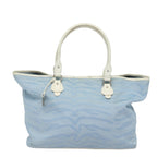 FENDI Tote Bag Canvas Light Blue 12429077643