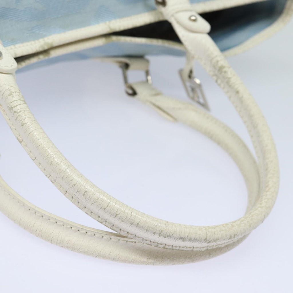 FENDI Tote Bag Canvas Light Blue 12429077643