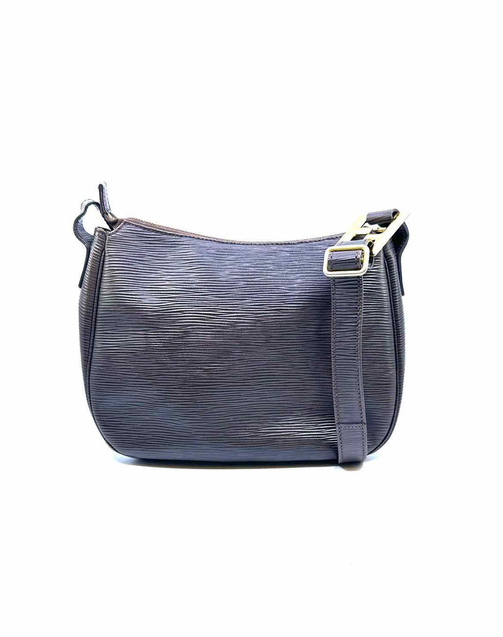 FENDI Brown Leather Solid Epi Handbag