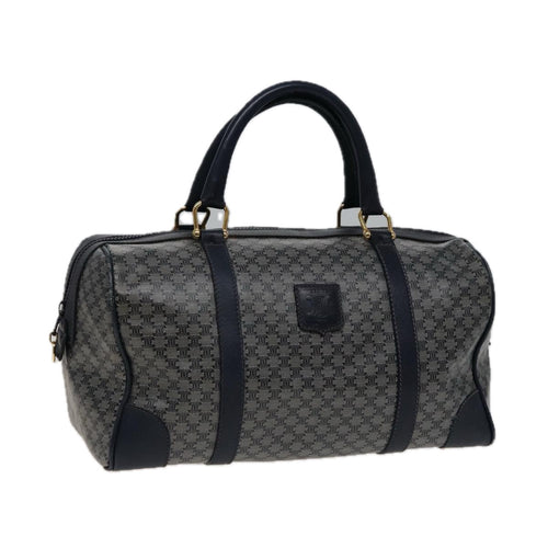 CELINE Macadam Canvas Boston Bag Navy  77711