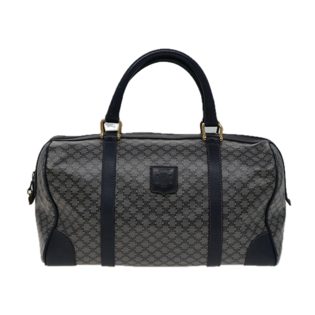 CELINE Macadam Canvas Boston Bag Navy  77711