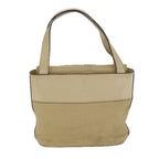 CELINE Hand Bag Canvas Beige Auth 77718