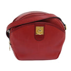 CELINE Shoulder Bag Leather Red  77720