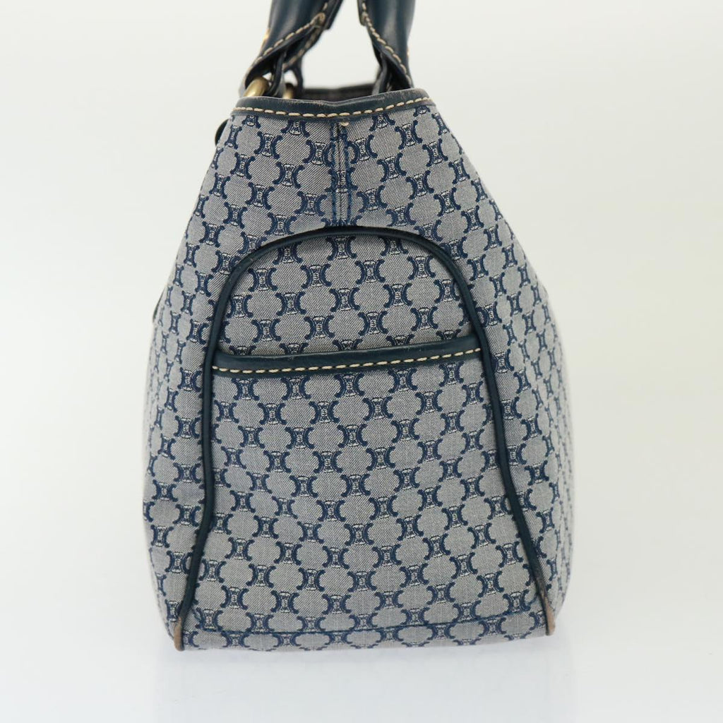 CELINE Macadam Canvas Hand Bag Navy  77737