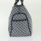 CELINE Macadam Canvas Hand Bag Navy  77737