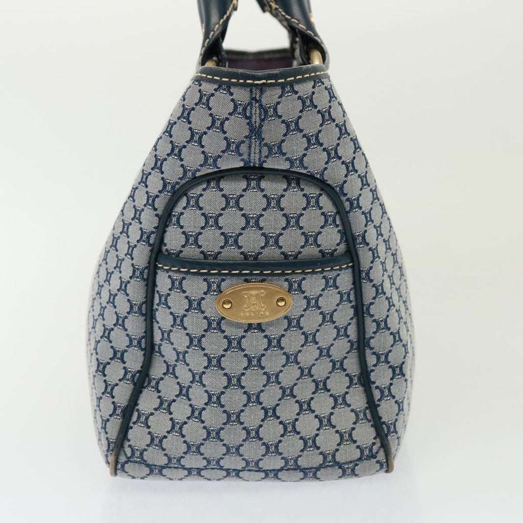 CELINE Macadam Canvas Hand Bag Navy  77737