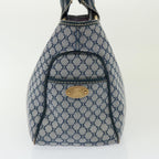 CELINE Macadam Canvas Hand Bag Navy  77737