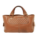 CELINE Hand Bag Leather Brown  77738