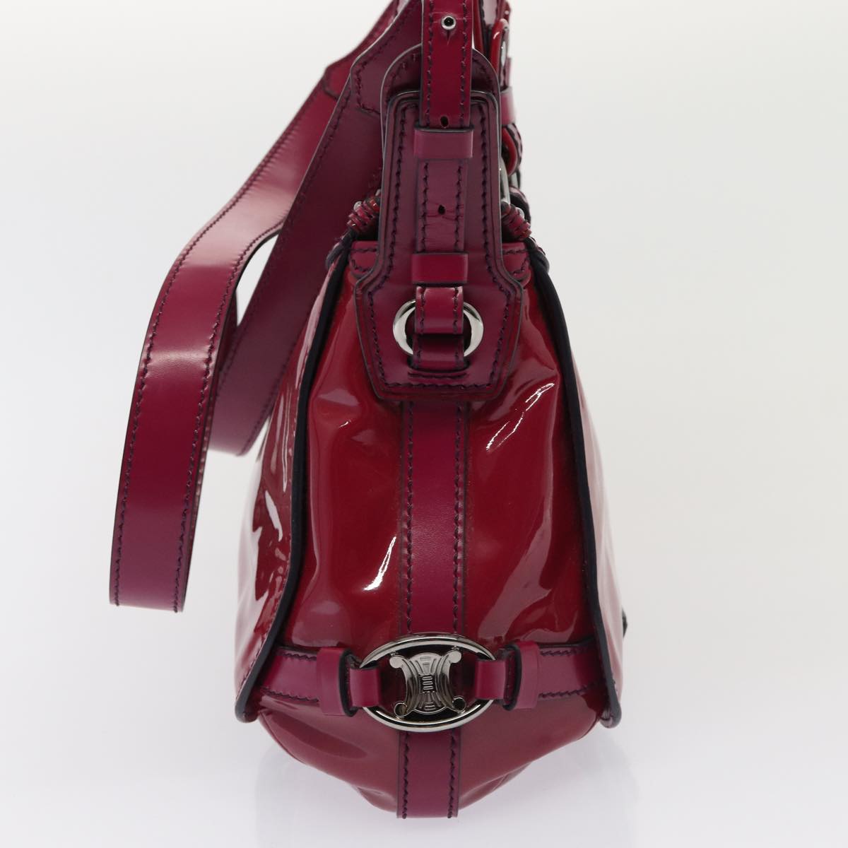 CELINE Hand Bag Patent leather 2way Pink  77739