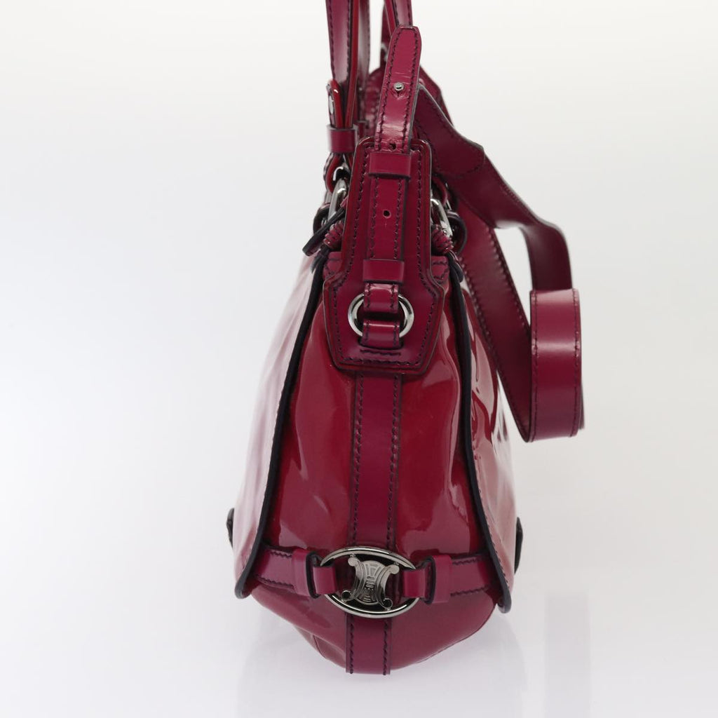 CELINE Hand Bag Patent leather 2way Pink  77739
