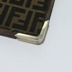 FENDI Zucca Canvas Shoulder Bag Brown Black77742