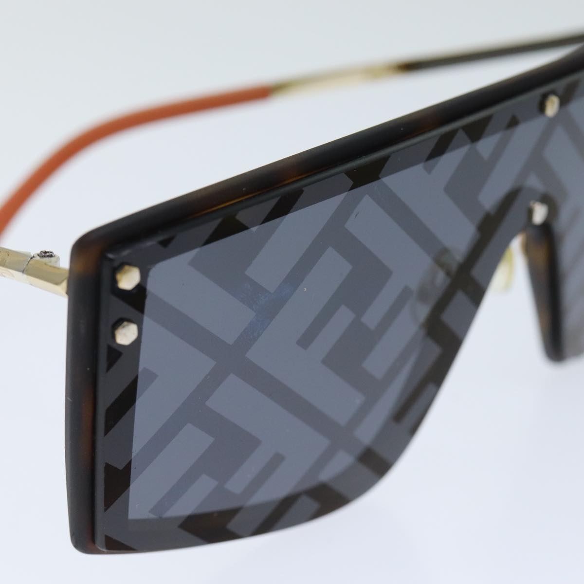 FENDI Zucca Canvas Sunglasses Black77748