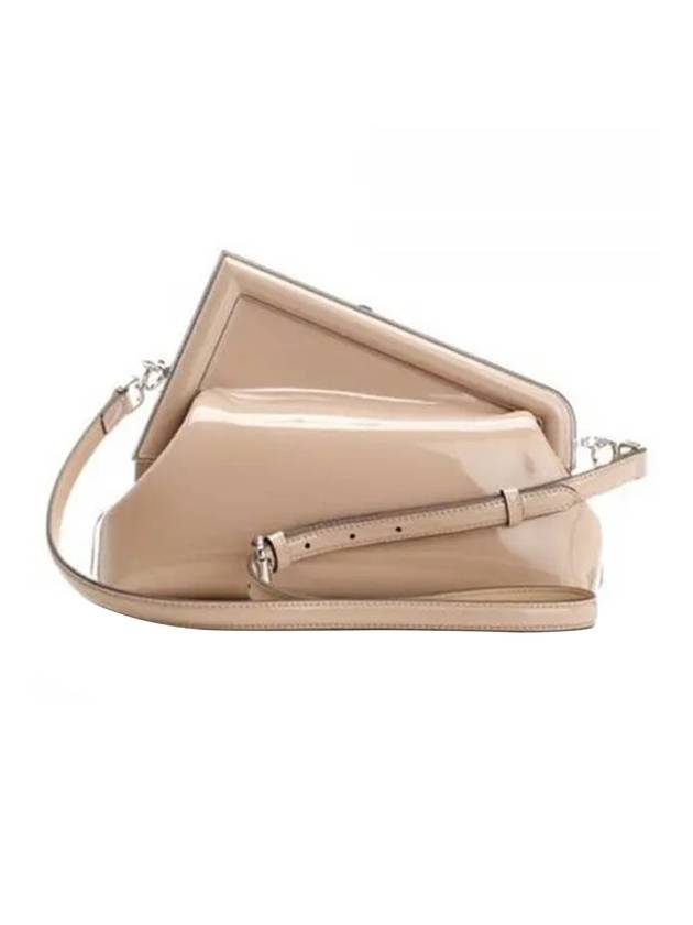 Fendi First Midi Clutch Bag Beige
