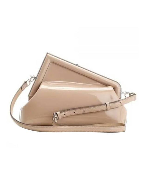 Fendi First Midi Clutch Bag Beige