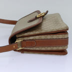 CELINE Macadam Canvas Shoulder Bag PVC Leather Beige  77809