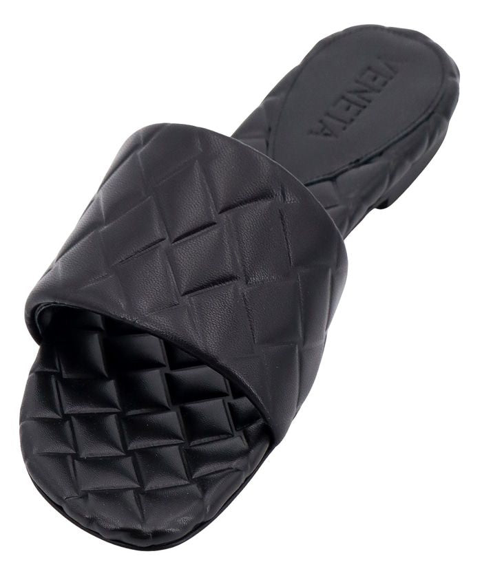 BOTTEGA VENETA Leather Ballerina Style Slippers for Women