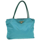 PRADA Shoulder Bag Nylon Turquoise Blue 77836