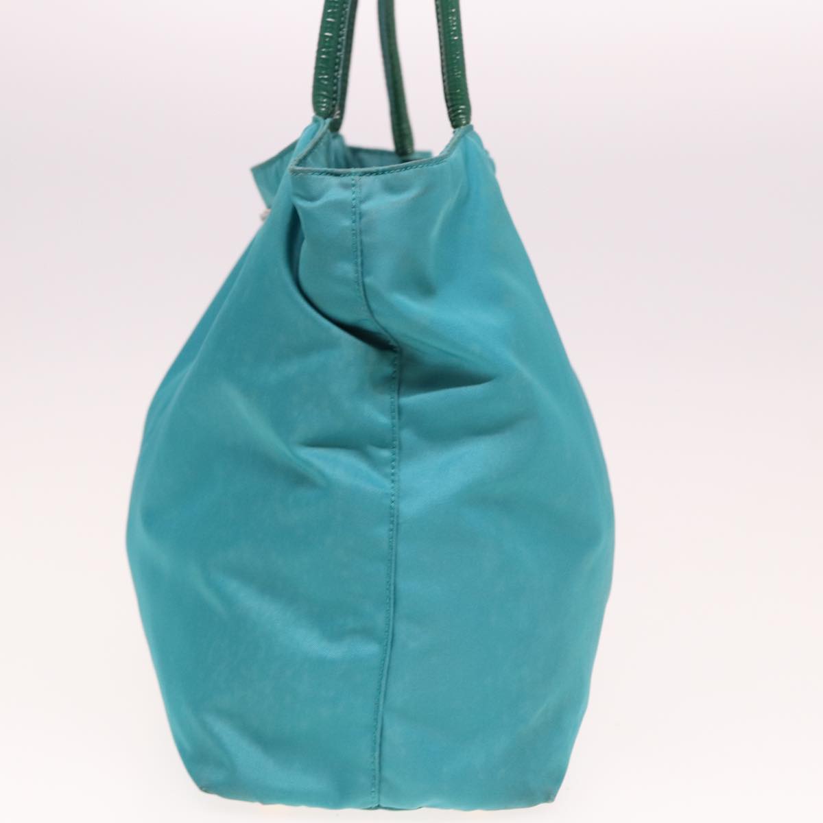 PRADA Shoulder Bag Nylon Turquoise Blue 77836