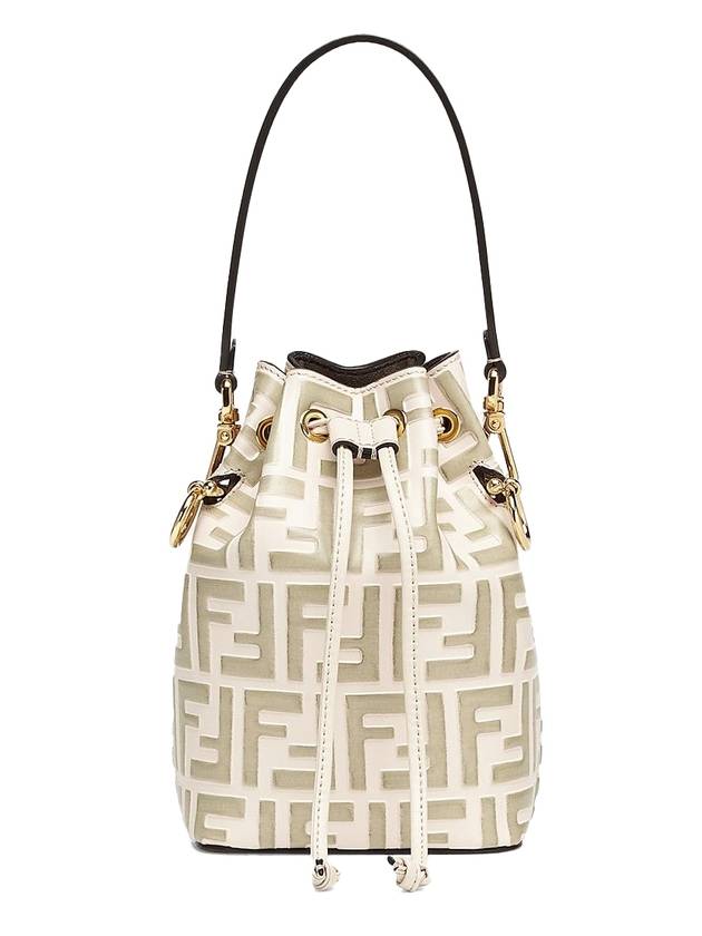 Fendi Mon Tresor Small Bucket Bag Beige