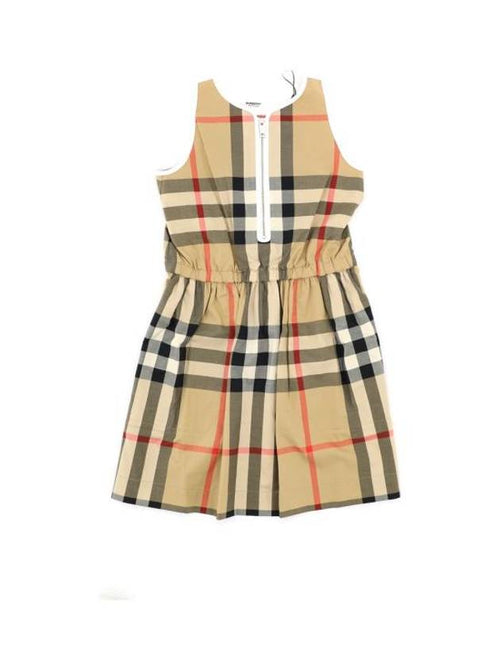 Burberry Kids Vintage Check Sleeveless Dress Beige